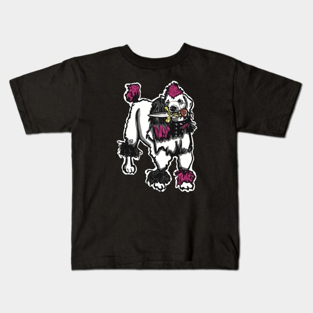 Spooky Horror Punk Dog Kids T-Shirt by TheEND42